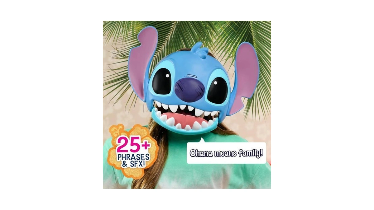 Disney Stitch Talking Mask With 25+ Sounds & Phrases, Adjustable