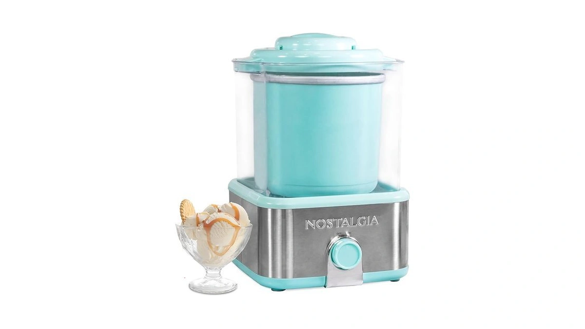 Nostalgia Electric Ice Cream Maker With 2-qt Double Insulated Gel