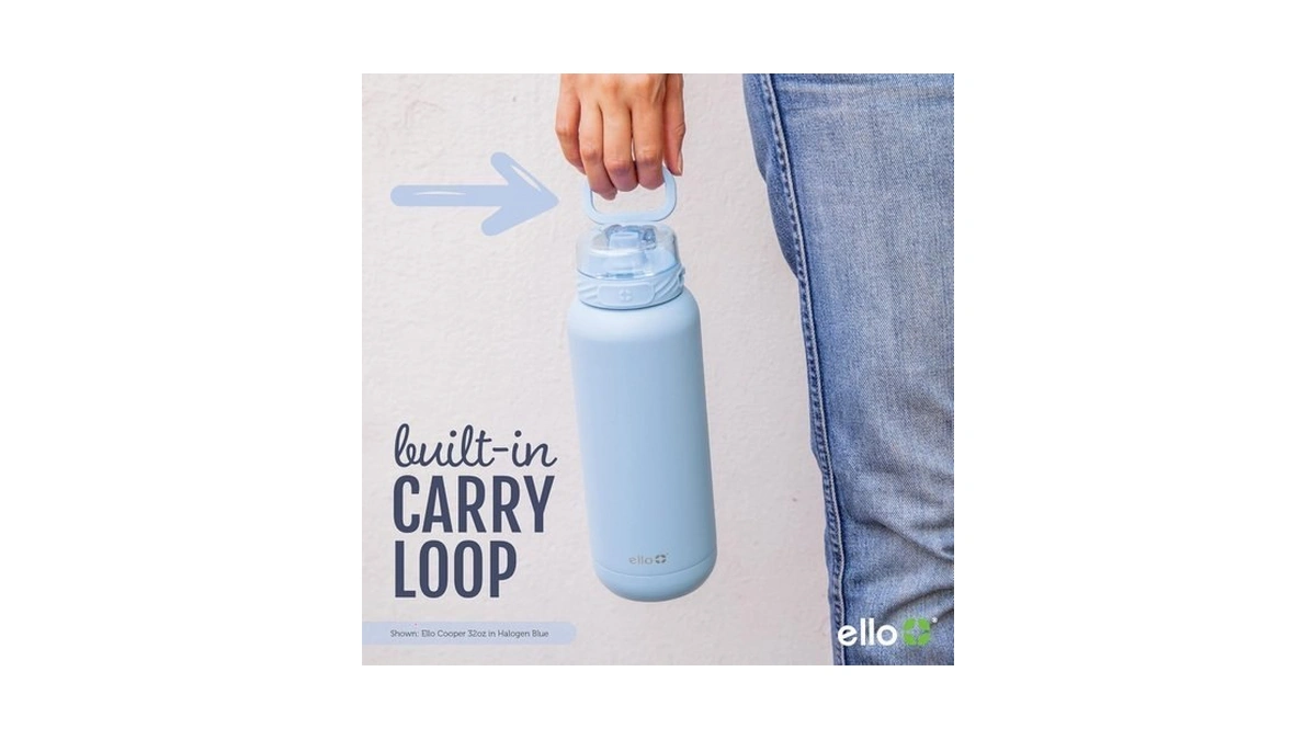 Ello Cooper 32oz Stainless Steel Water Bottle With Straw And