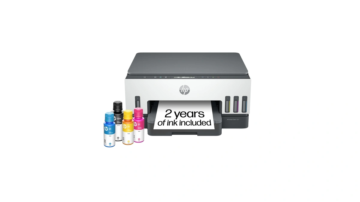 Hp Smart Tank 7001 Wireless All-in-one Ink Tank Printer, Scanner,