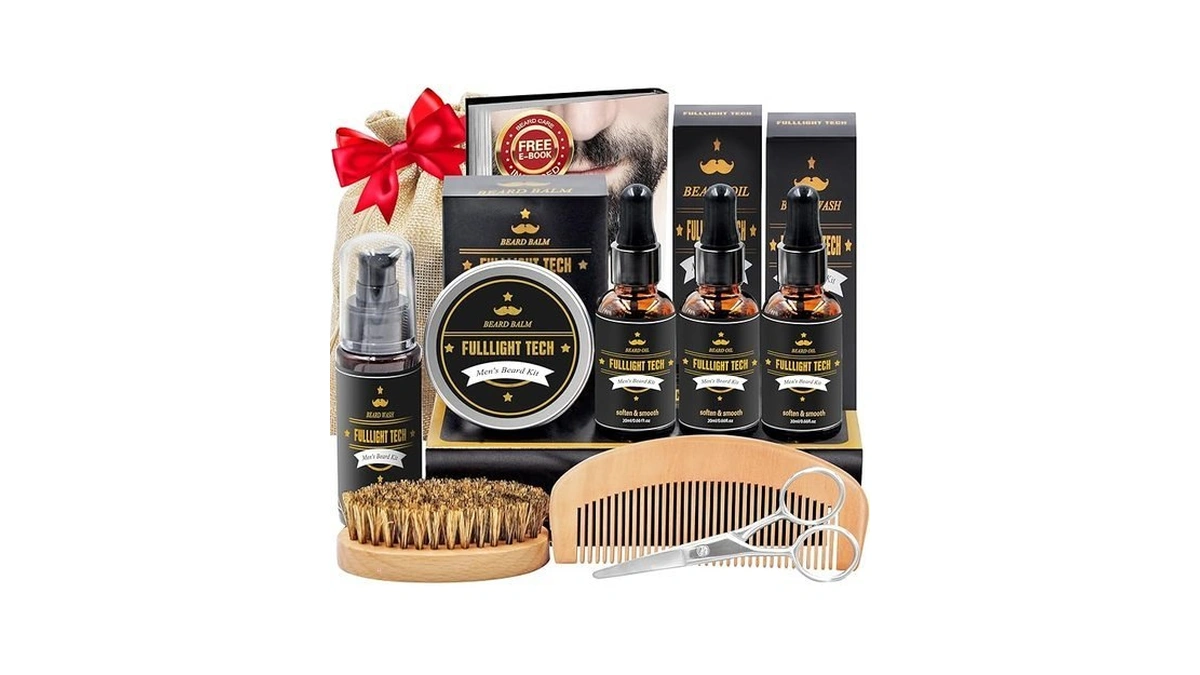 Beard Kit For Men Grooming & Care W/3 Pack Beard