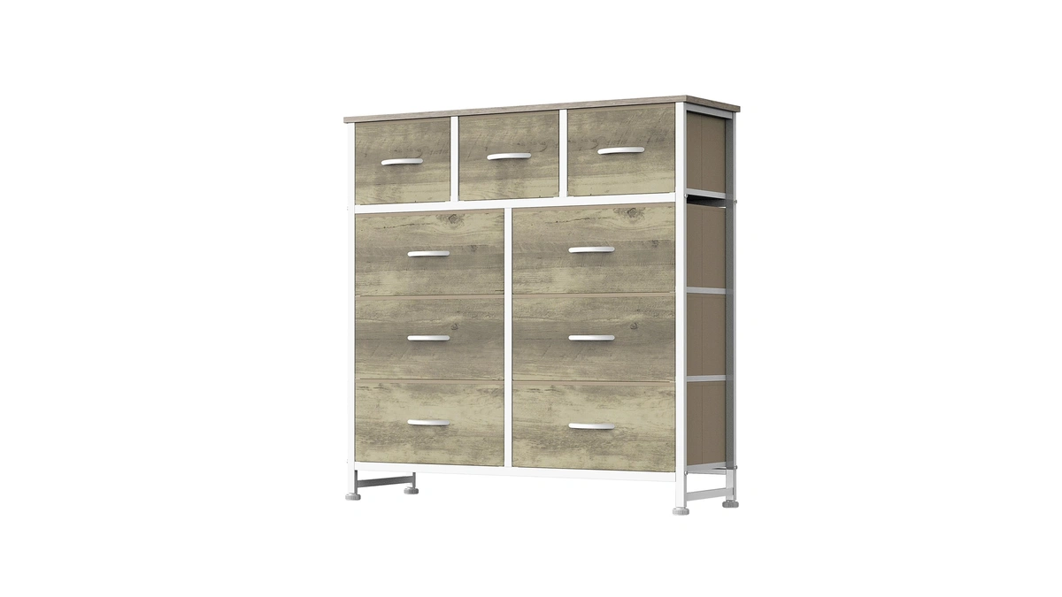 Dumos Dresser For Bedroom, Storage Organizer With 9 Drawers, Chest