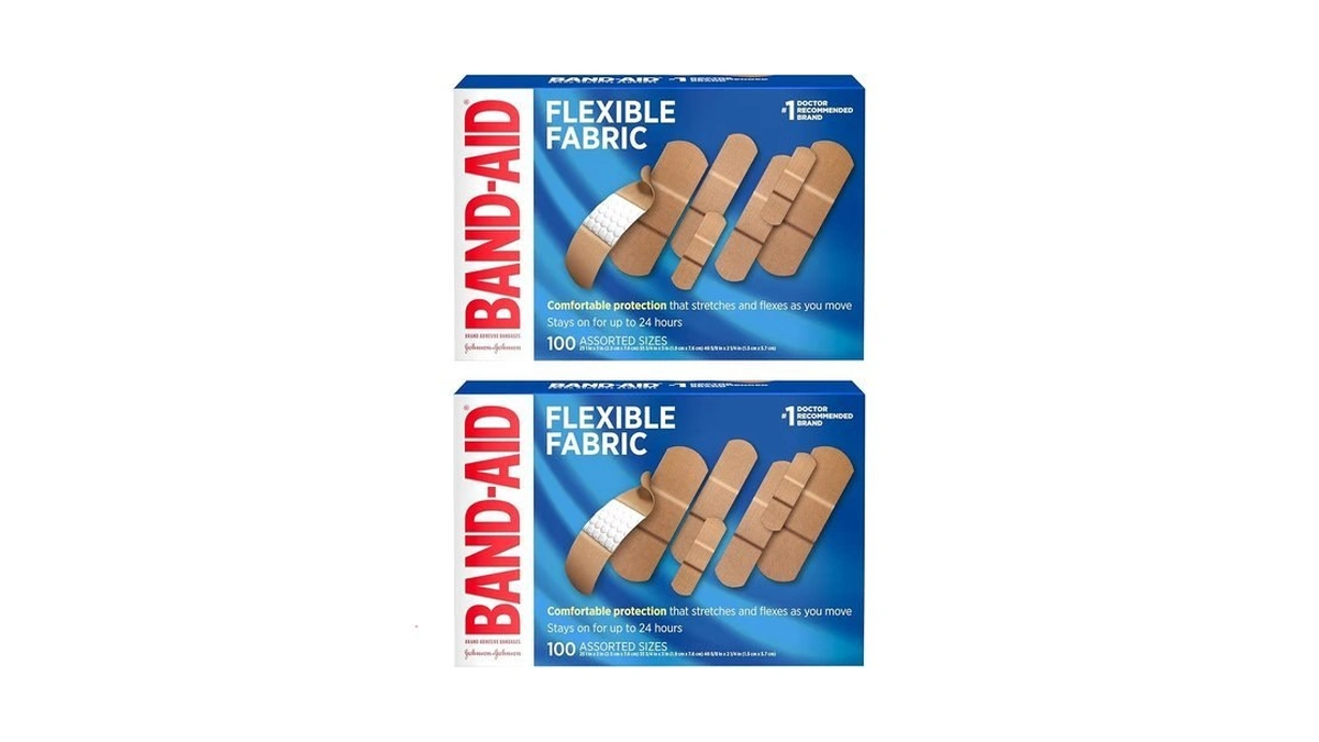 Band-aid Brand Flexible Fabric Adhesive Bandages With Memory-weave Fabric, Quilt-aid