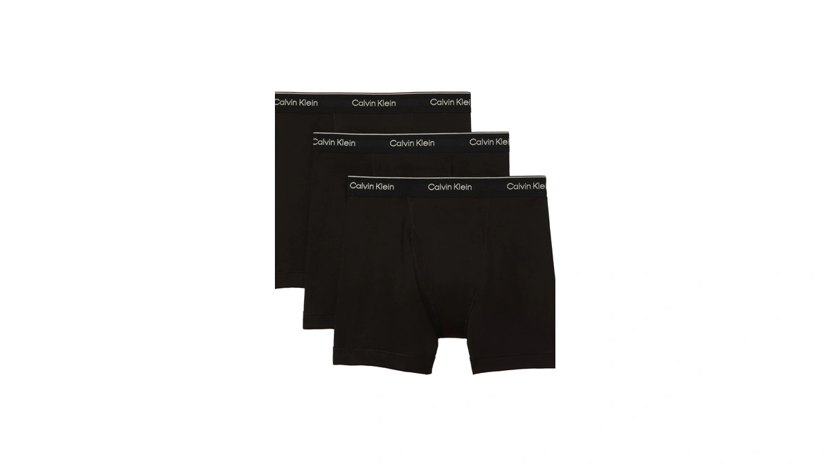 Calvin Klein Men's Cotton Classics 3-pack Boxer Brief, 3 Black,