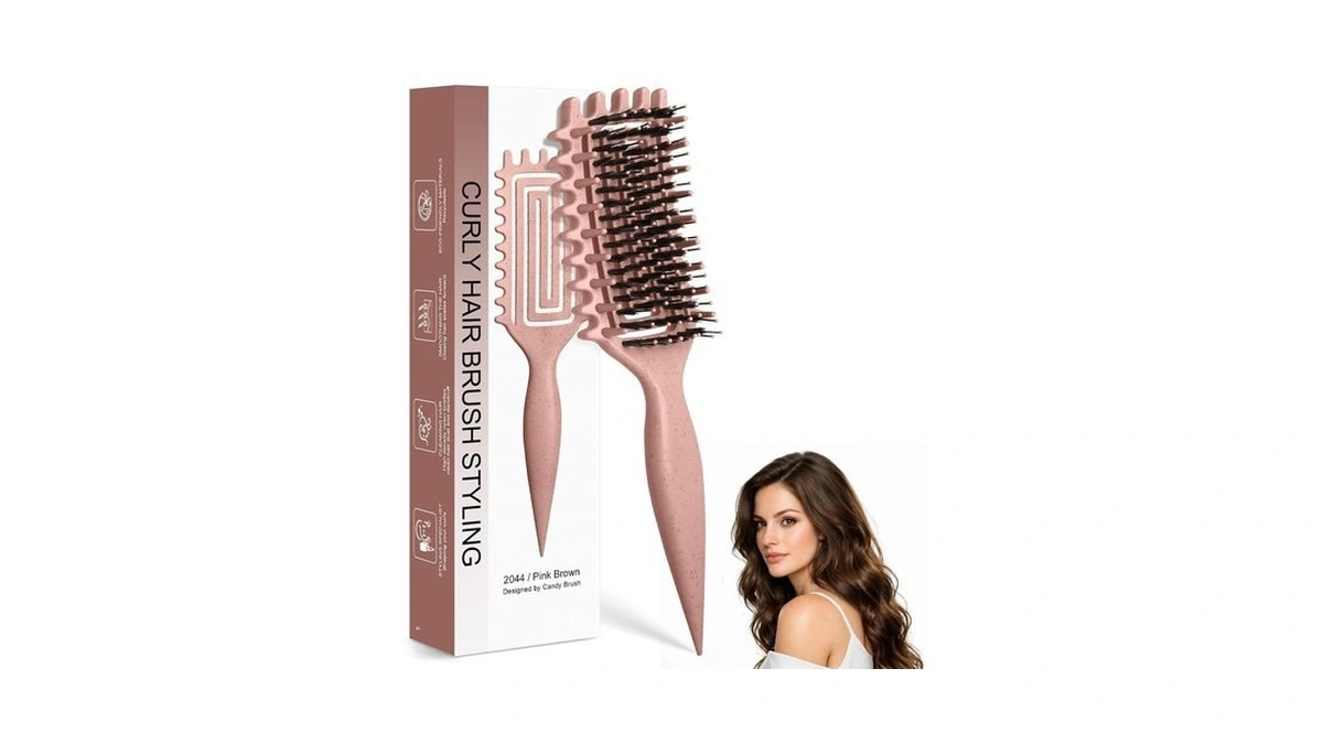 Amazon code: Quenxe Curl Defining Brush, Curly Hair B