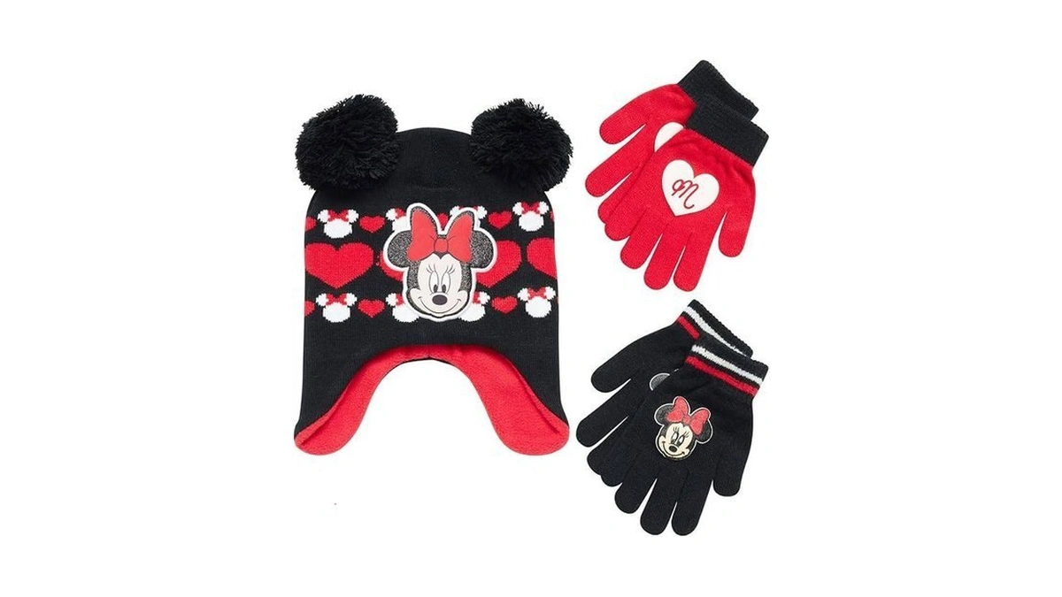 Disney Girls Minnie Mouse And Vampirina Winter Hat And 2