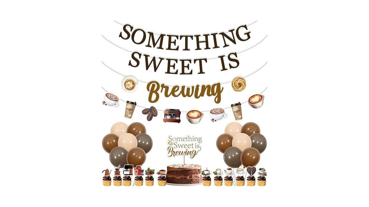 Amazon : Coffee Baby Shower Decorations, Somethin