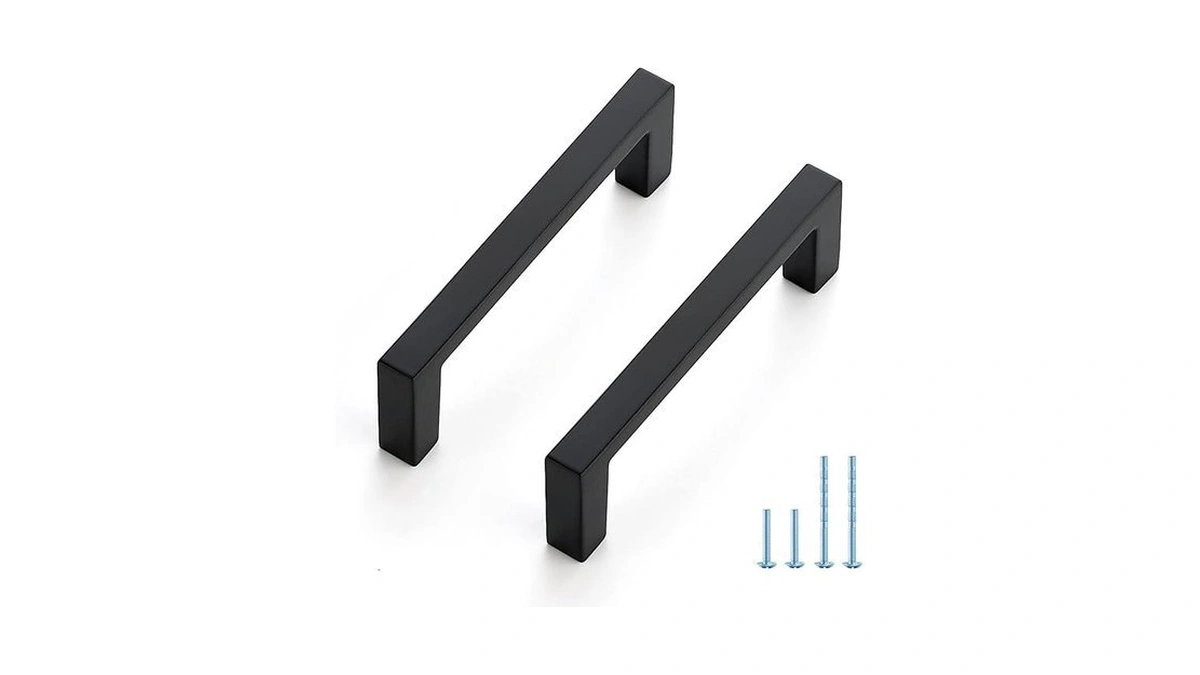 Joy Decor 10 Pack Cabinet Pulls – Slim Square Bar,