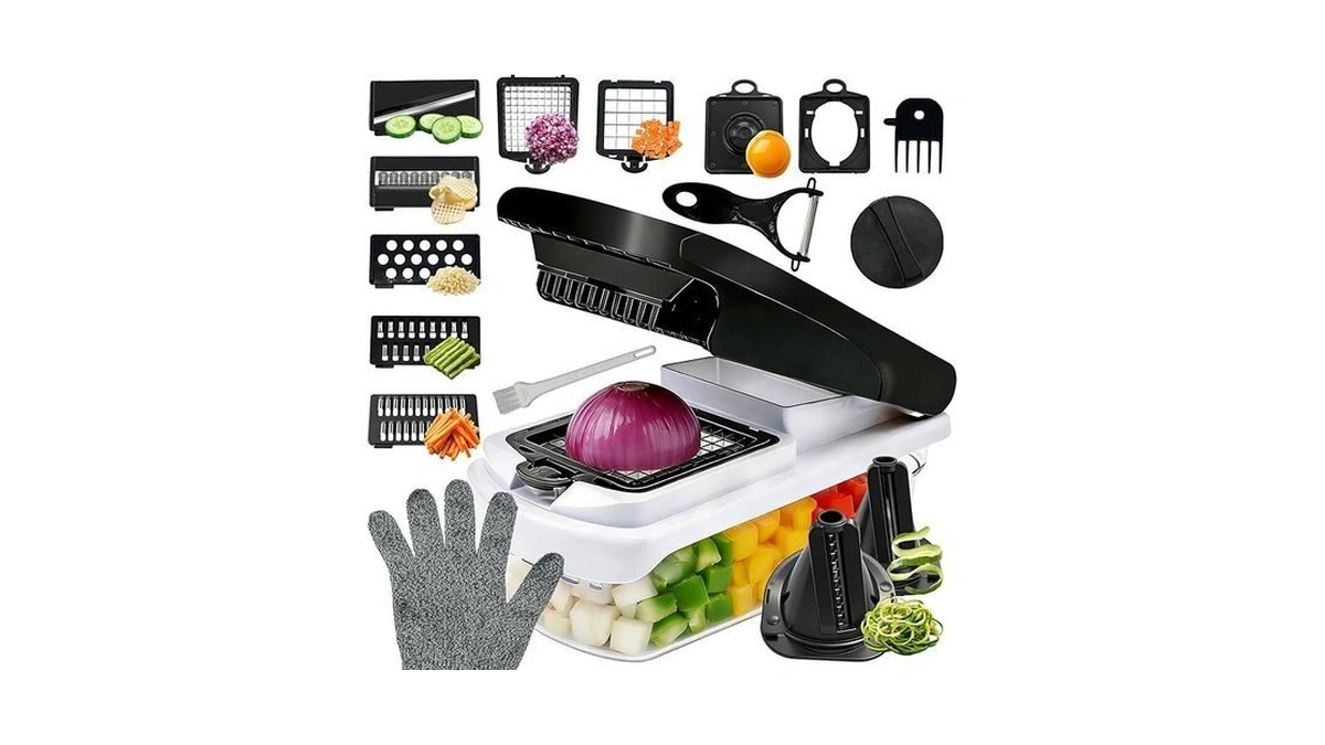 Multifunctional 17 In 1 Mandoline Slicer For Kitchen, Potato Slicer