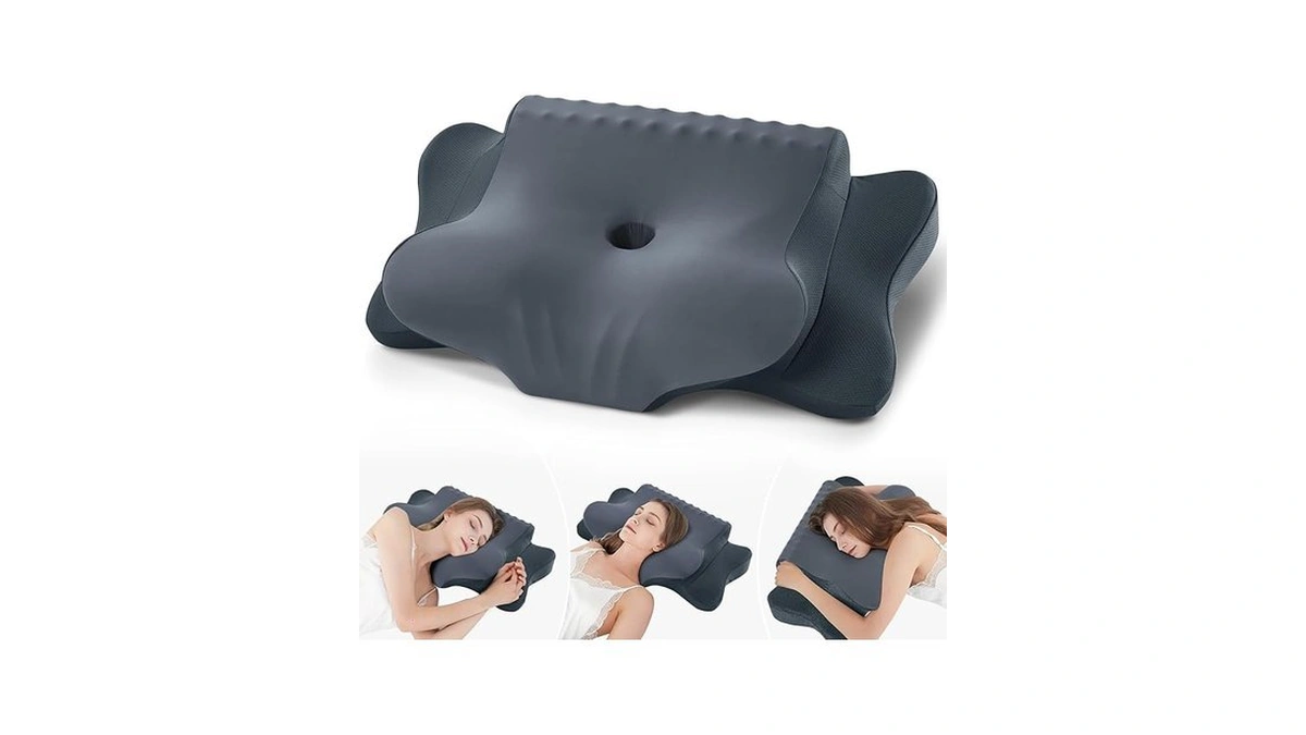 Cervical Pillow For Neck Pain Relief - Cooling Ergonomic Dual-sided