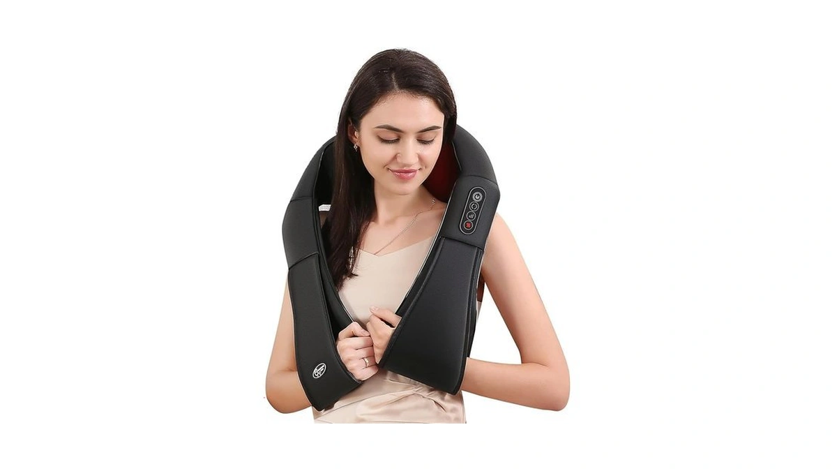 Careboda Shiatsu Neck And Back Massager With Soothing Heat, Electric