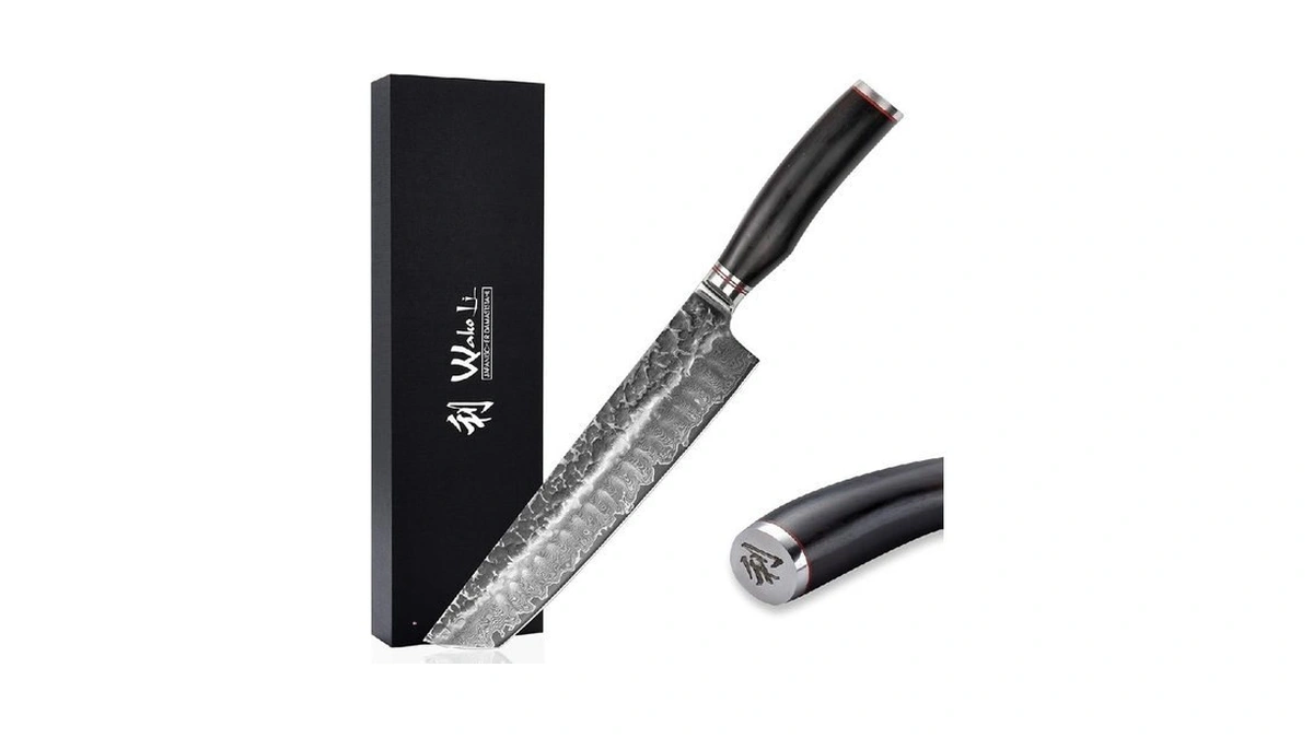 Wakoli Ebo Bbq Hamokiri Knife – 7.9-inch Damascus Butcher Knife