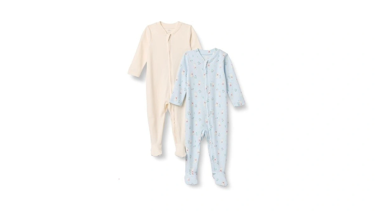 Amazon Essentials X Sofia Grainge Unisex Babies' Cotton Footed Sleep