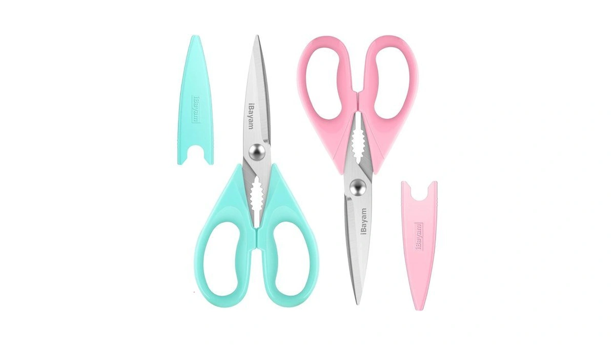 Ibayam Kitchen Scissors - All Purpose Heavy Duty Meat Scissors,