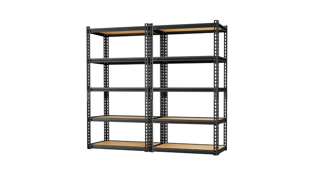 Leveleve 5-tier Storage Shelving Unit, Metal, For Garage, Kitchen, Laundry