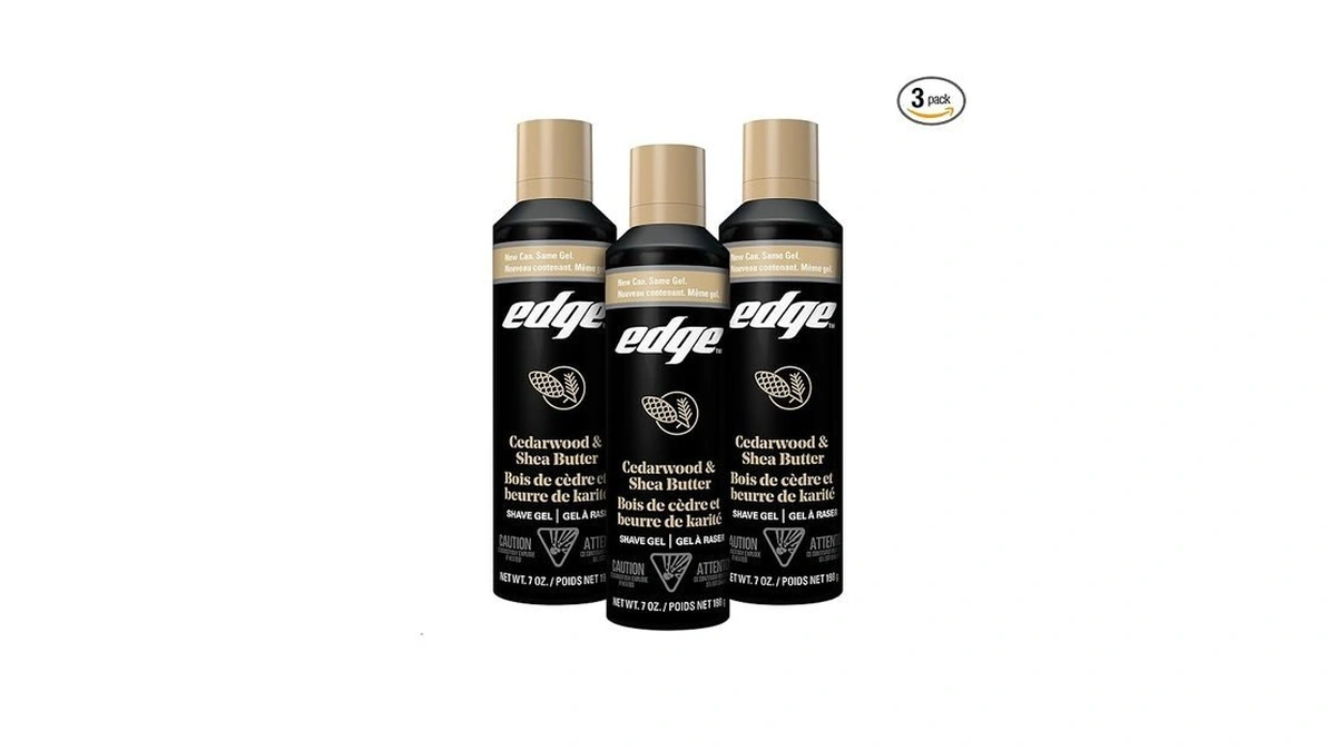 Amazon coupon: Edge Shave Gel For Men, Cedarwood & Shea