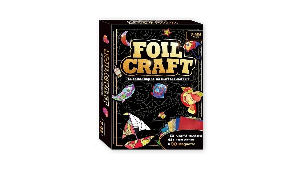 Fluxojoy Foil Art Craft Kits For Kids, Mess -free Fun