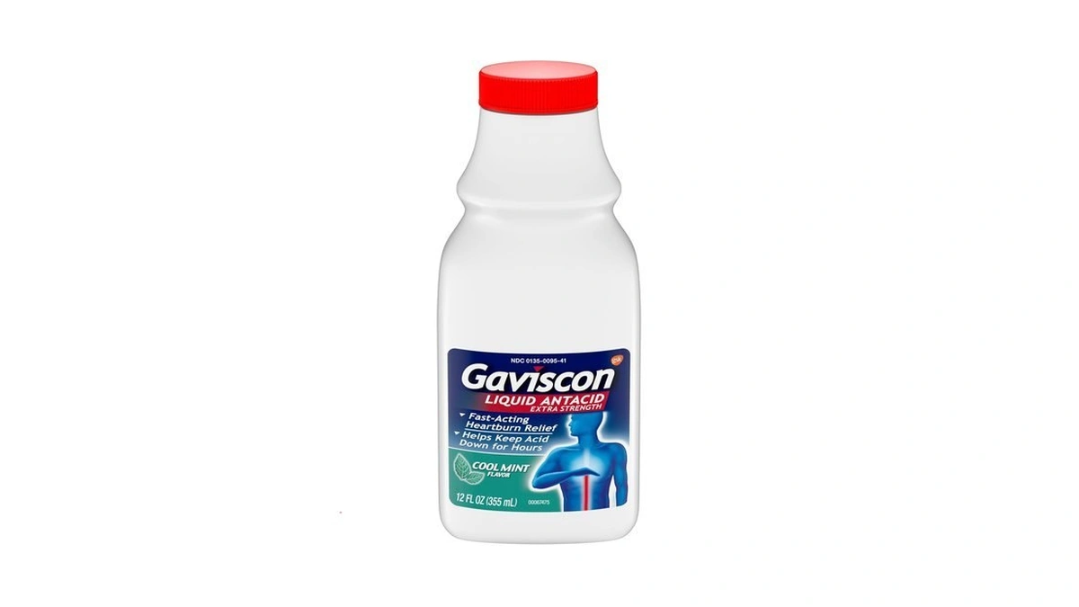 Gaviscon Extra Strength Cool Mint Liquid Antacid For Fast-acting Heartburn