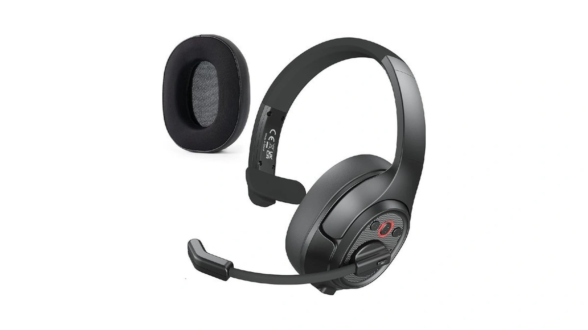 Eksa [upgrated Trucker Bluetooth Headset With Enc Microphone, 99ft Wireless