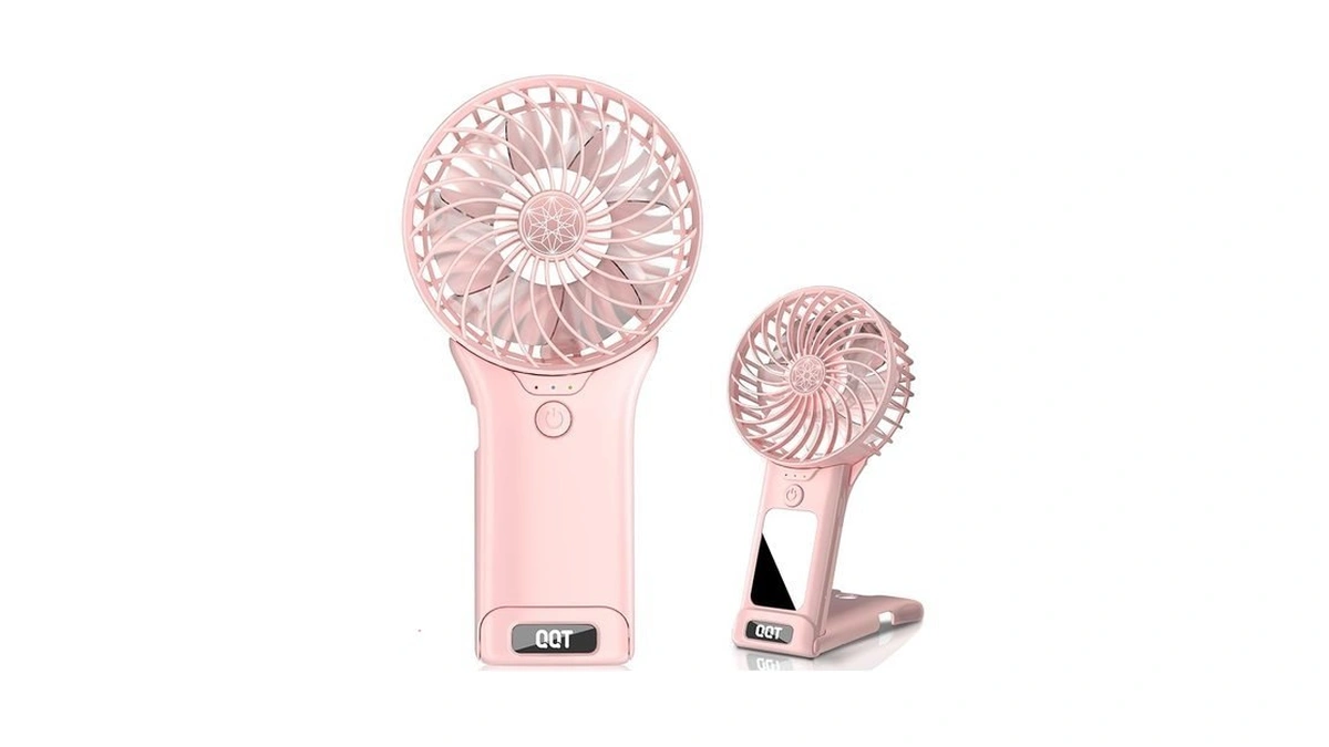 Qqt Mini Handheld Fan,4 Speed Adjustable Portable Battery Operated Fans,usb