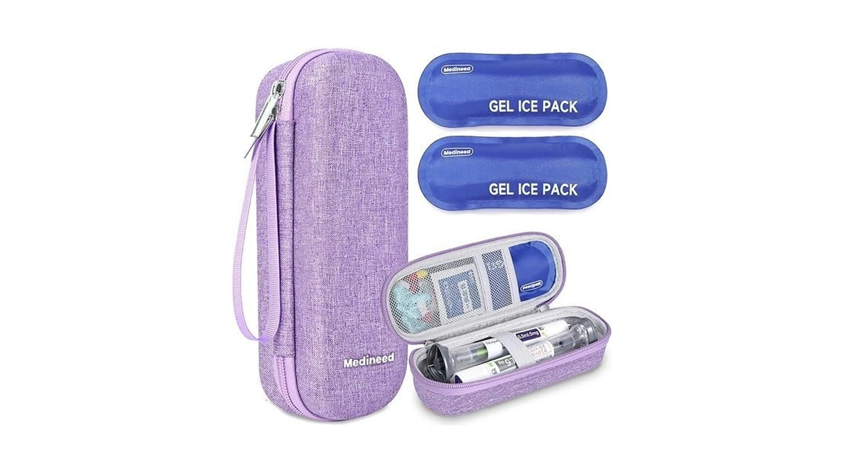 Portable Zepbound & Mounjaro Travel Case,eva Insulated Cooler Travel Case
