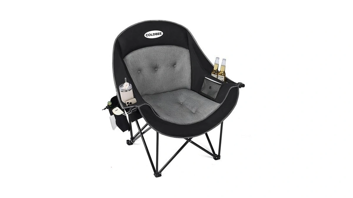 Coldbee Oversized Camping Chairs For Adults - Heavy Duty Padded