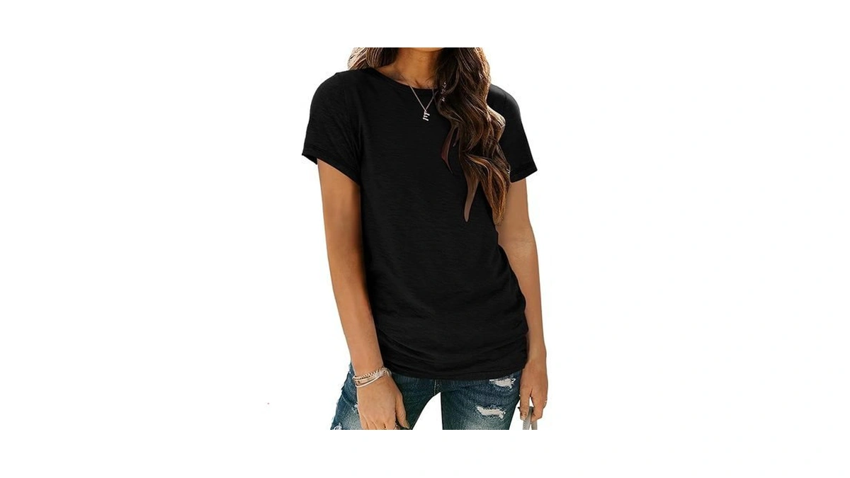 Zeagoo Womens T Shirt Short Sleeve Summer Tops Crewneck School