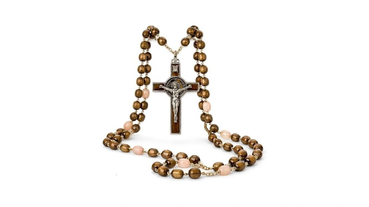 Sanctum Veritas Catholic Rosary Necklace | Large Bead Italian Rosary,