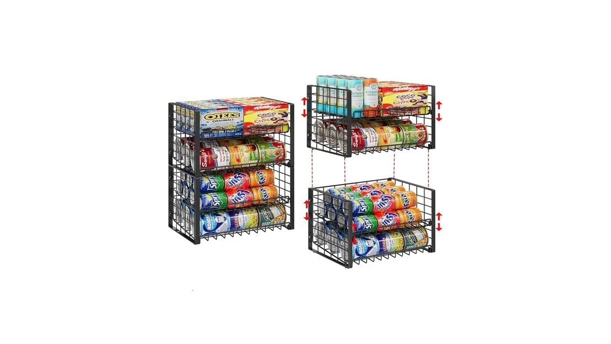 Sbanmao Stackable Can Racks Clip Coup...