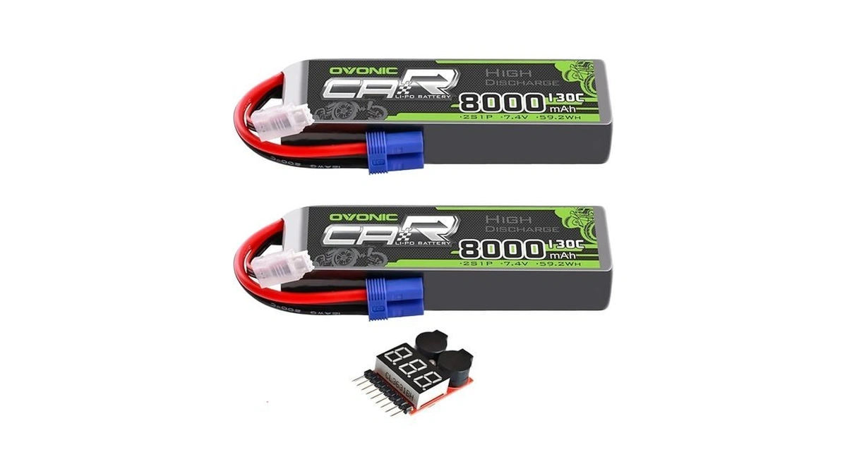 Ovonic 2s Lipo Battery 8000mah 7.4v 130c Rc Battery With