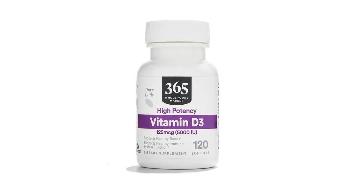 365 By Whole Foods Market, Vitamin D3 Softgels, 5000 Iu,