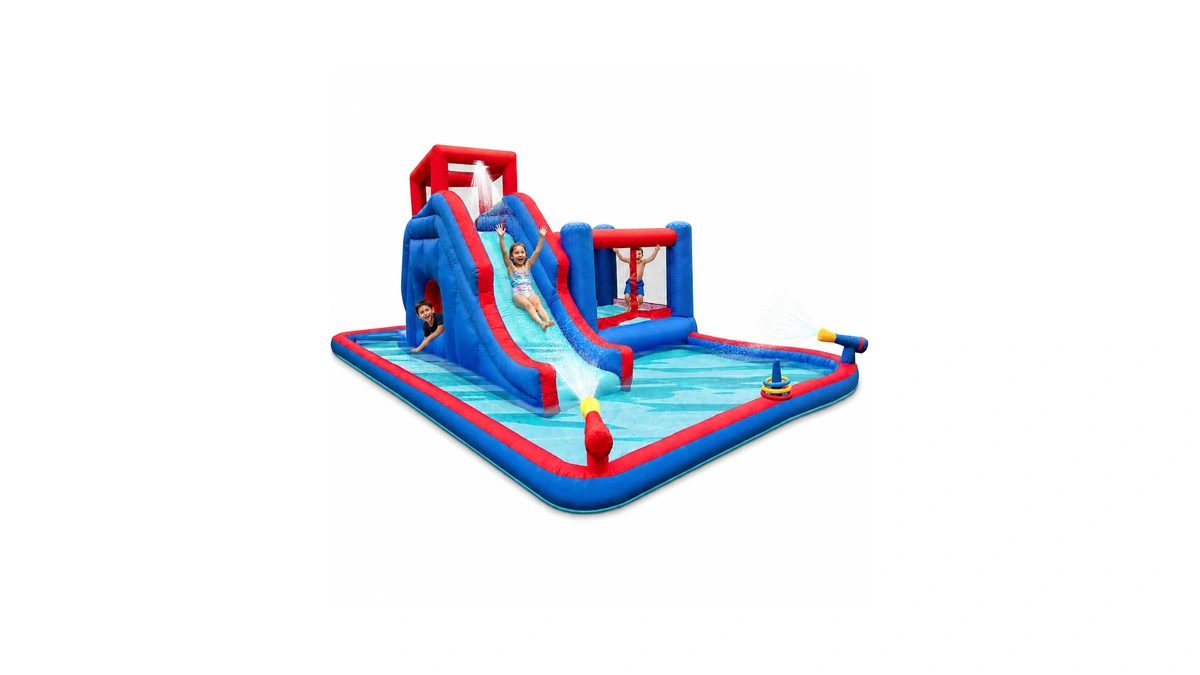 Sunny & Fun 2-in-1 Bounce & Blast Inflatable Water Slide