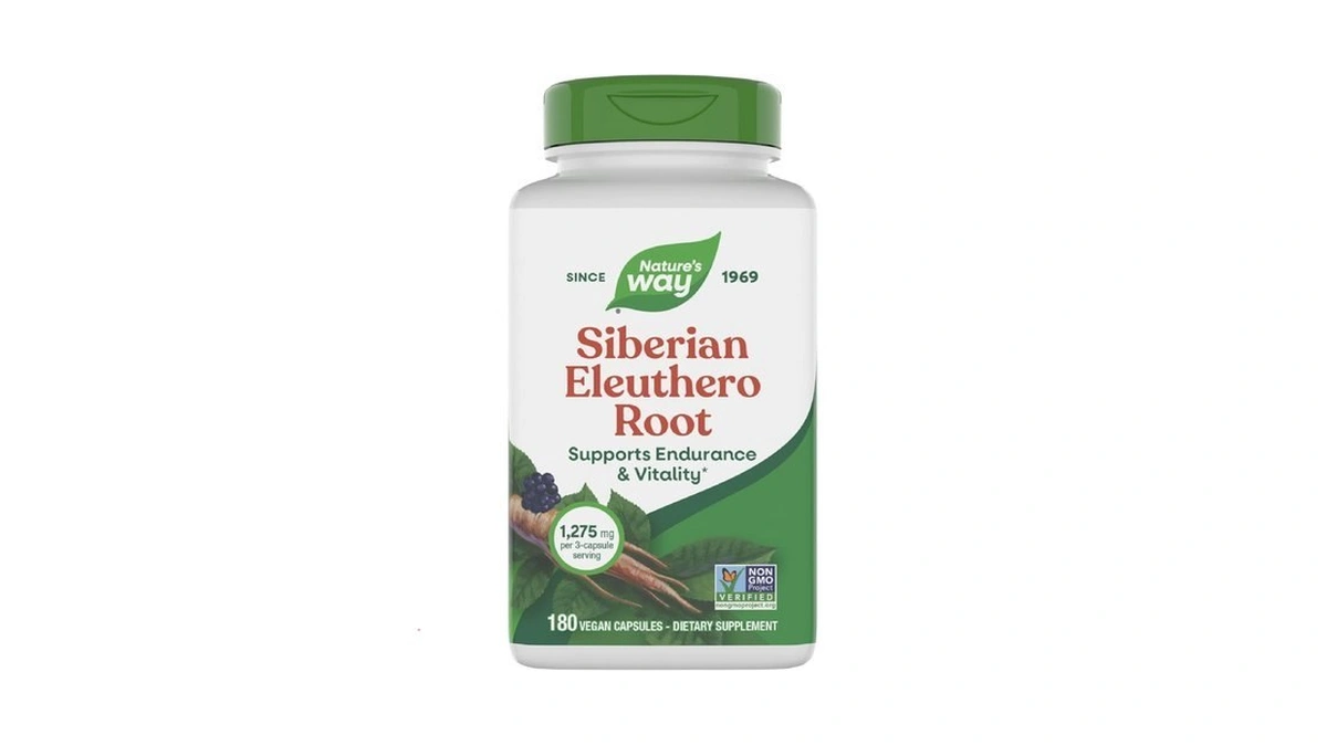 Nature's Way Premium Herbal Siberian Eleuthero Root Supplement, Supports Endurance