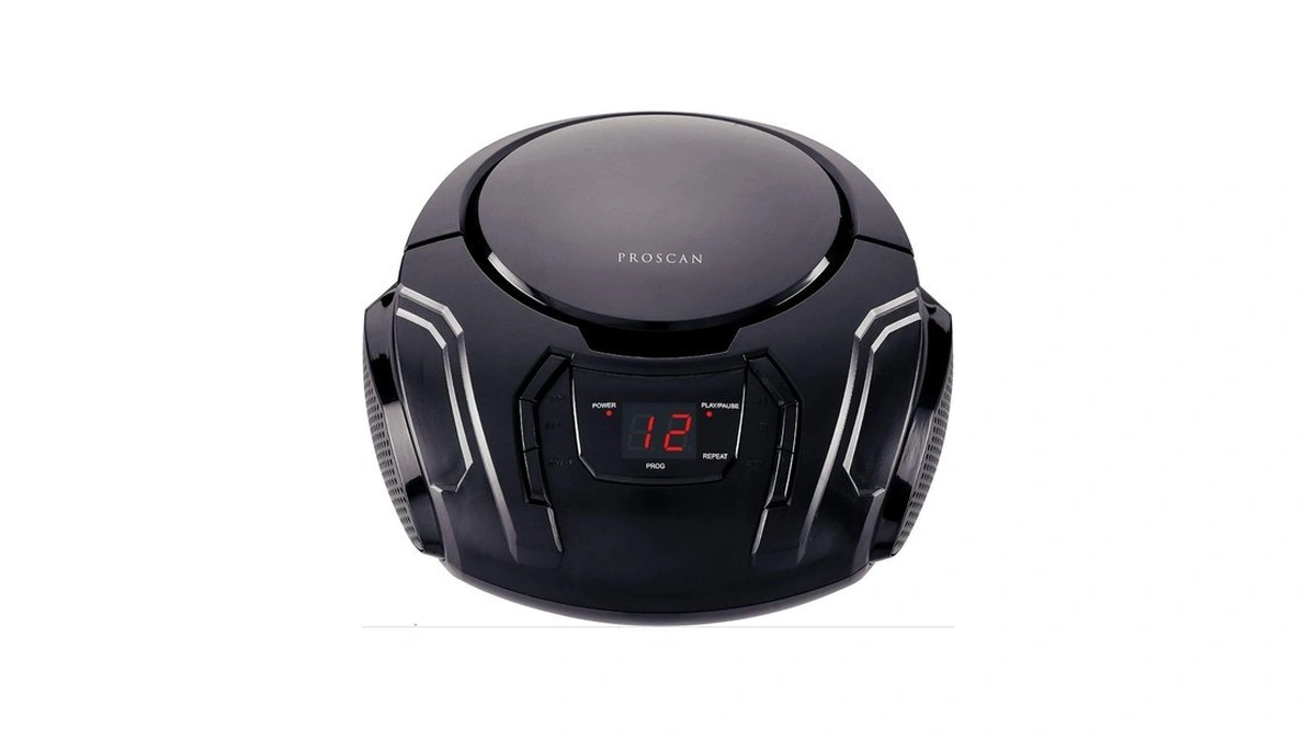 Proscan Elite Portable Cd Boombox With Am/fm Radio (black)