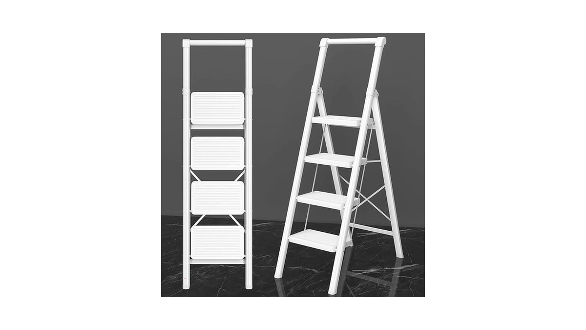 Diamondforge 4 Step Ladder, Folding Step Stool & Collapsible Stool