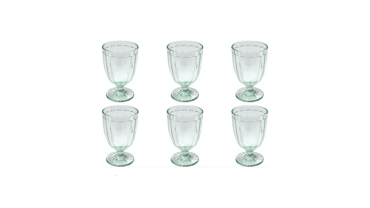 Abode Homewares Panel Acrylic Wine Glass - Clear - 14.3