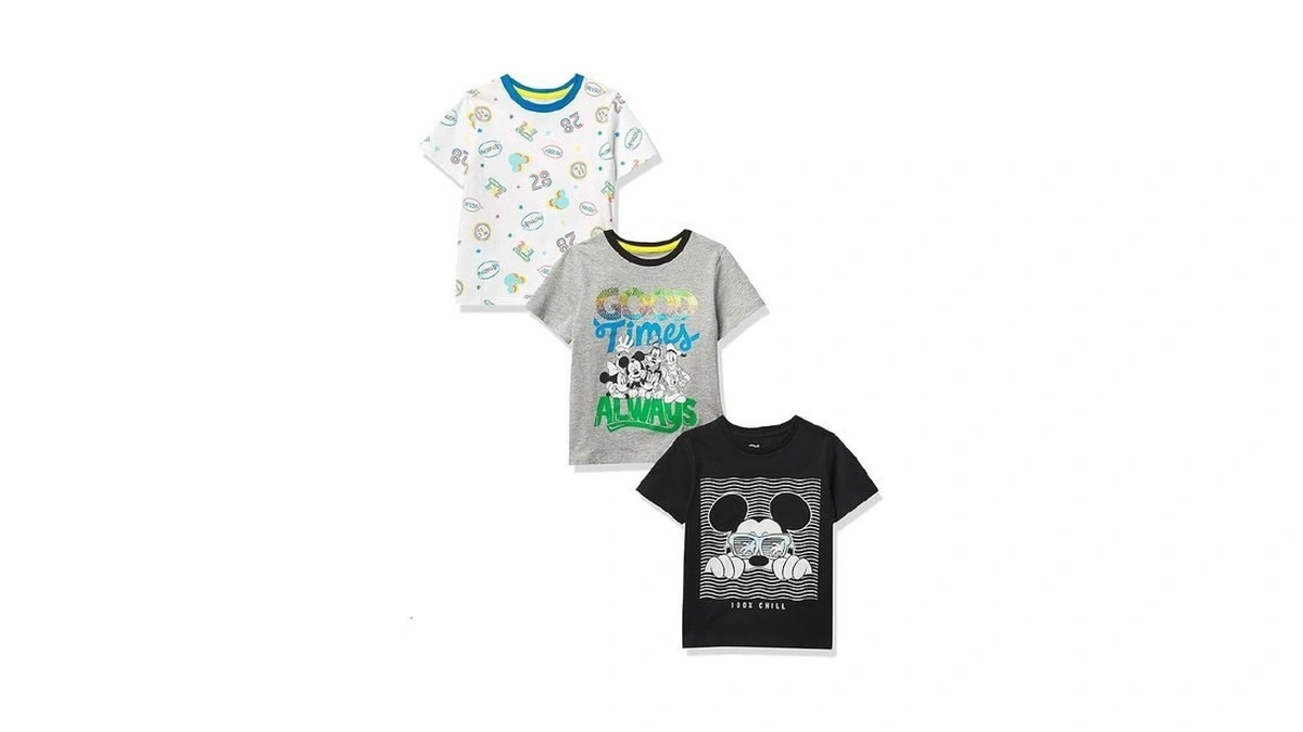 Amazon Essentials Disney | Marvel | Star Wars Boys' Short-sleeve