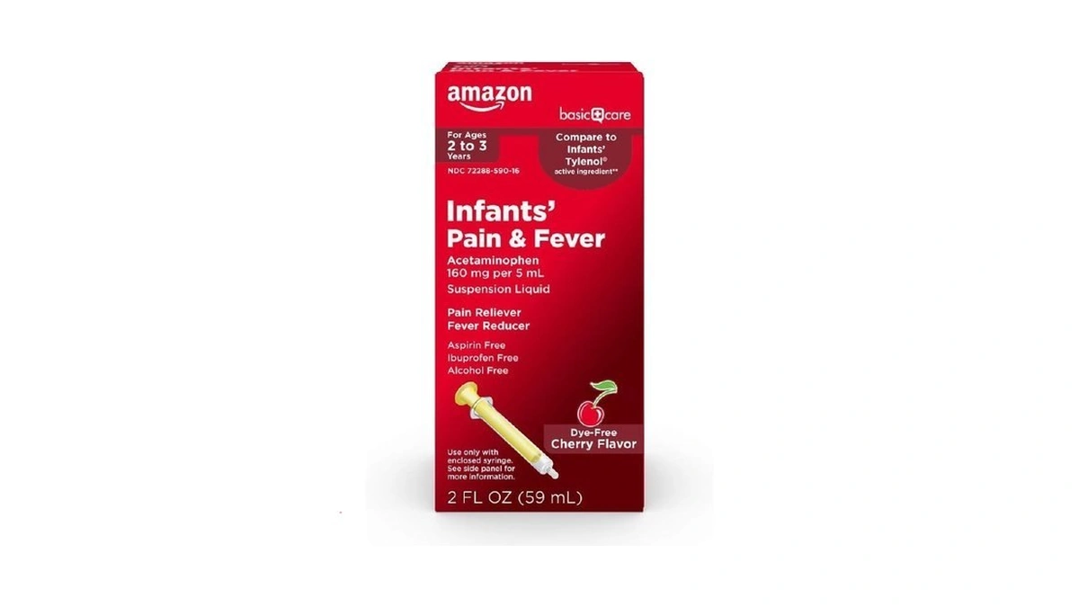 Amazon Basic Care Infants' Pain & Fever, Pain Reliever, Fever