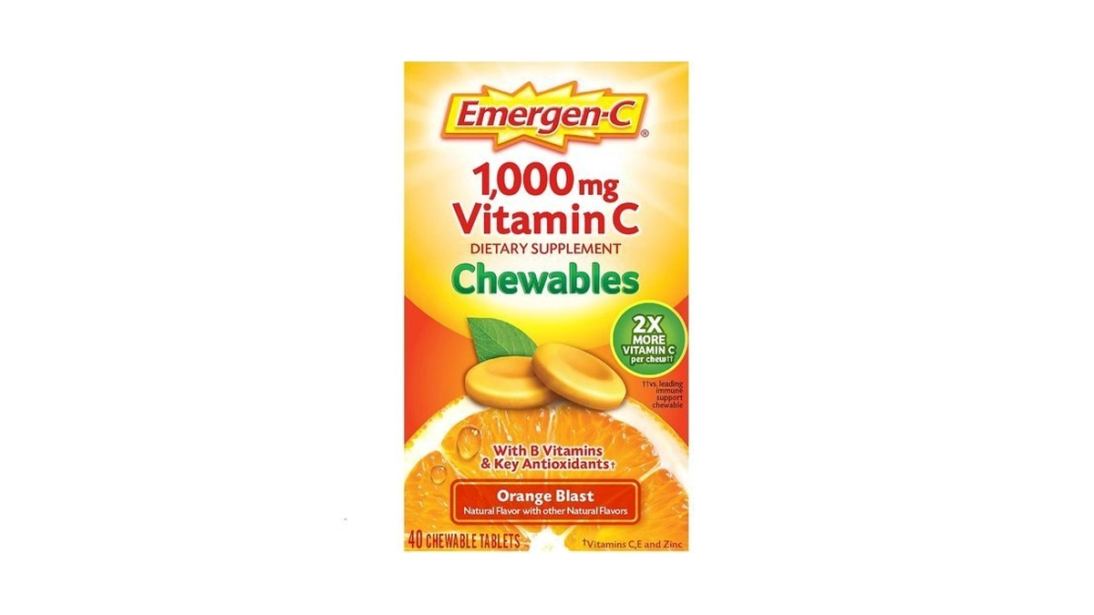 Emergen-c Chewable Vitamin C 1000mg, With B Vitamins And Antioxidants