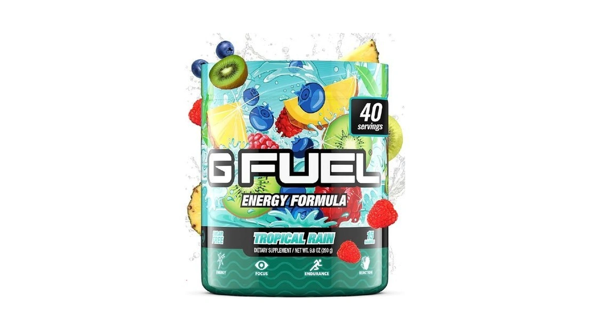 Gamma Labs G Fuel Tropical Rain Energy Drink Powder, Pre