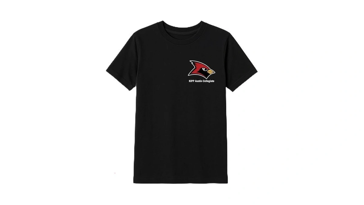 Kipp Texas Kipp Austin Collegiate Short Sleeve Crewneck T-shirt, Black,