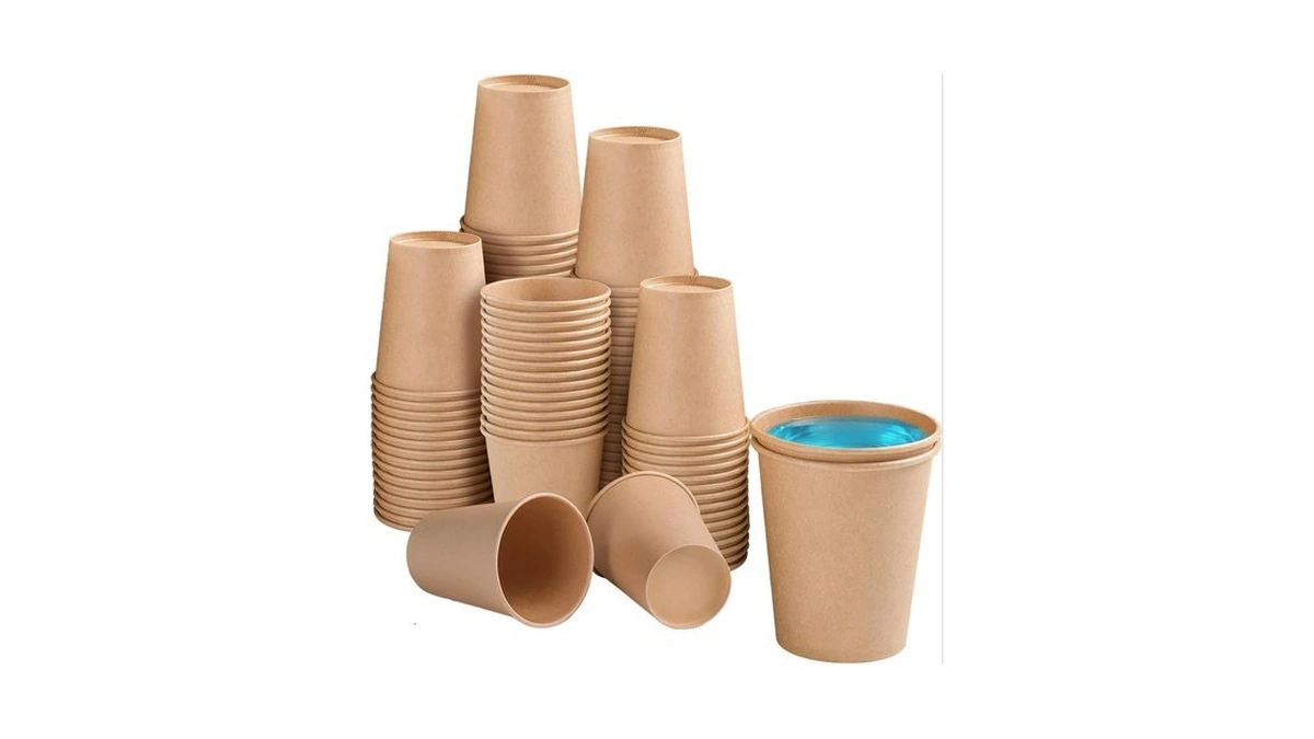 Bysnow 100 Pack 5 Oz Kraft Paper Cups, Small Disposable