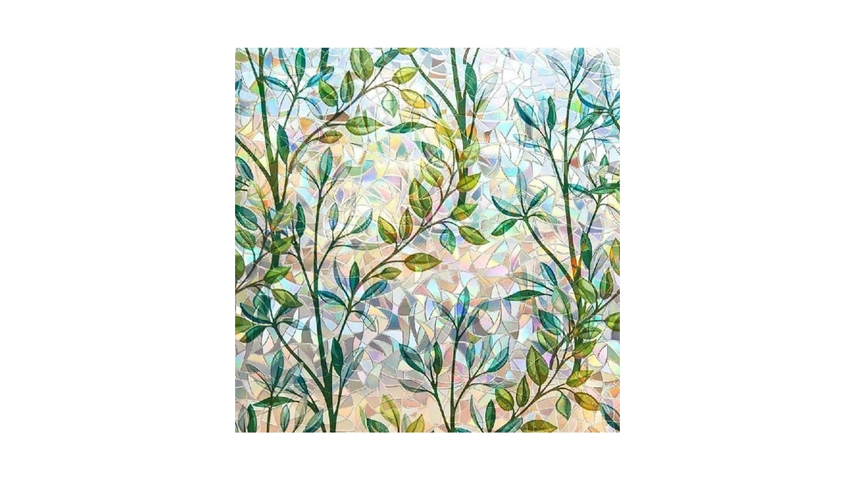 Finnez Window Privacy Film 3d Static Cling Window Film, No