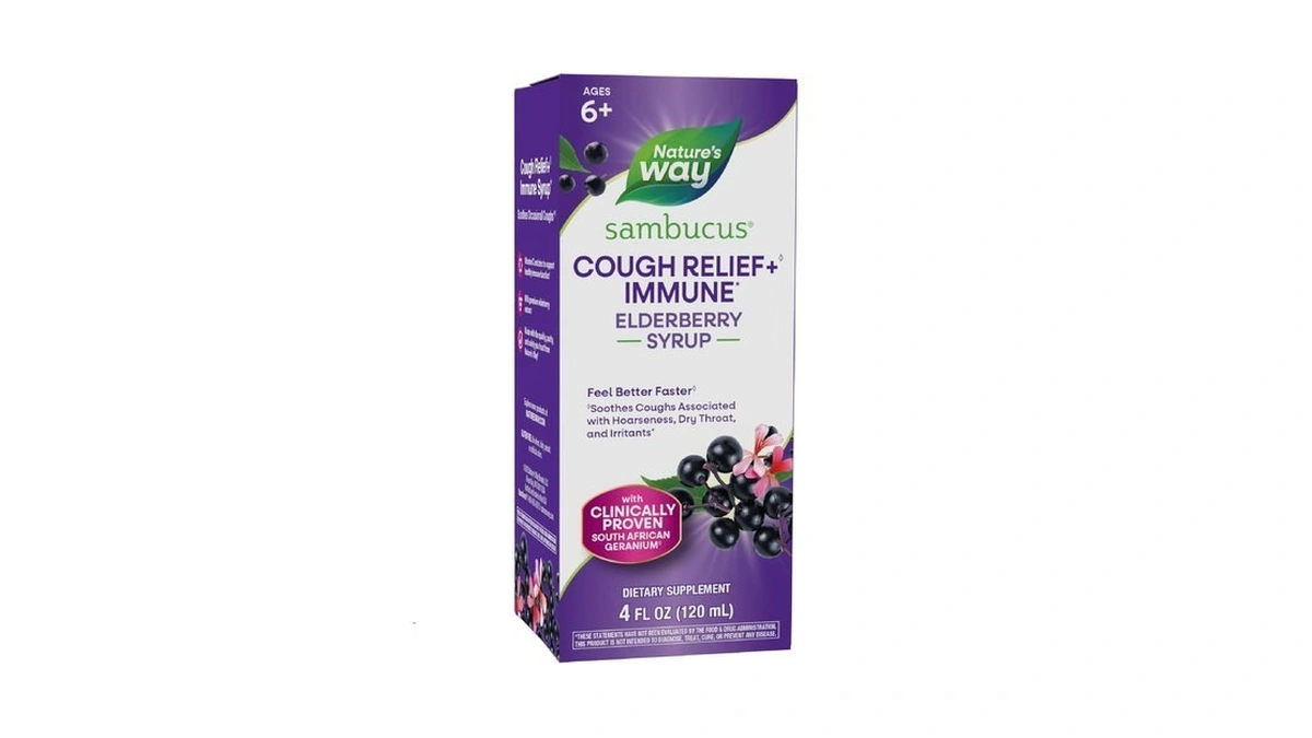 Nature's Way Sambucus Cough Relief +(1) Immune* Syrup, Feel Better