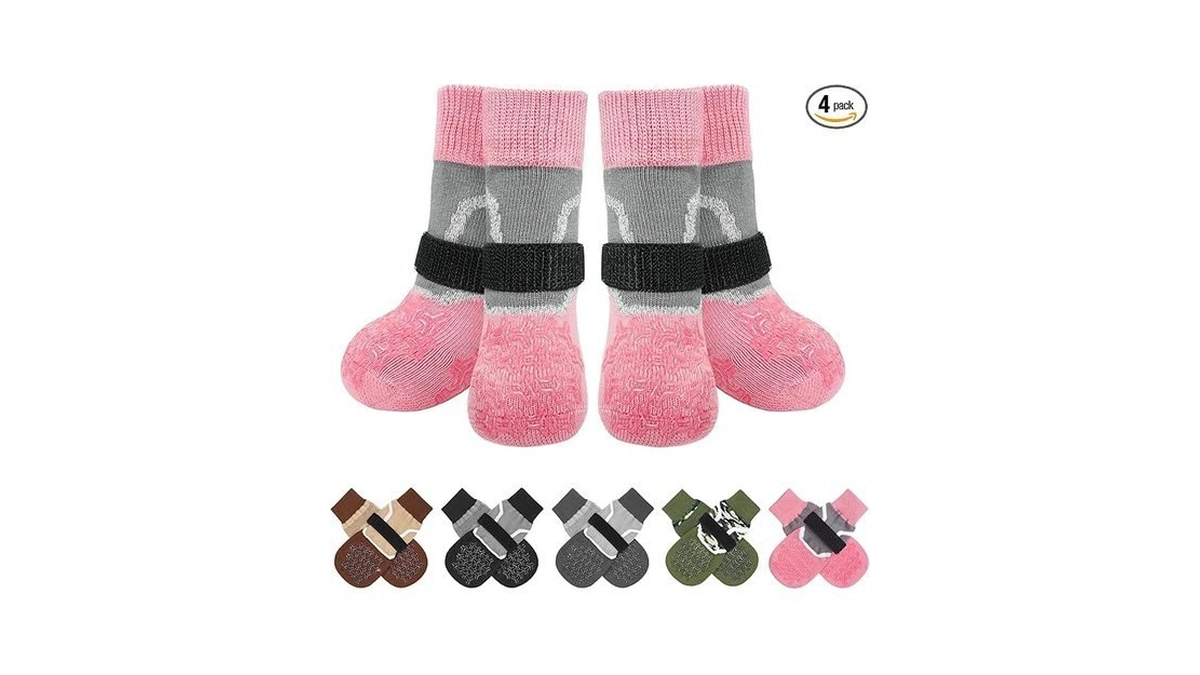 Beautyzoo Dog Socks To Prevent Licking Paws For Hardwood Floors