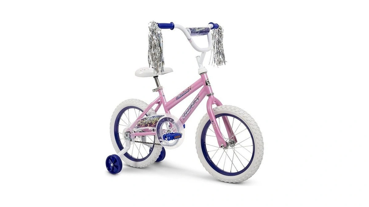 Huffy Illuminate 16” Girl’s Bike With Removable Training Wheels, Gloss