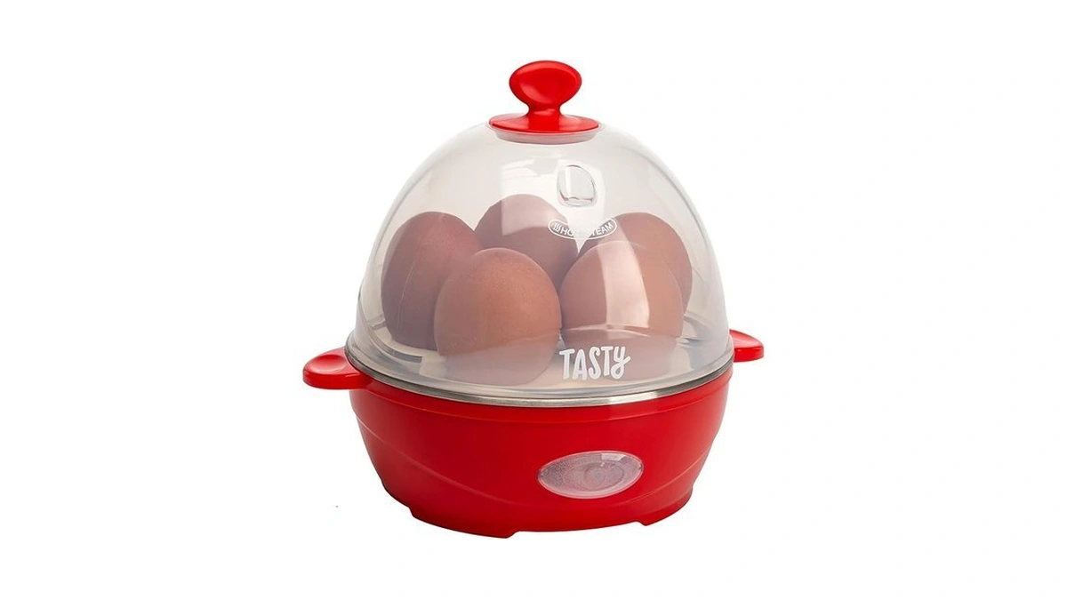 Tasty Mini Rapid Egg Cooker, 5-egg Capacity For Perfect Hard