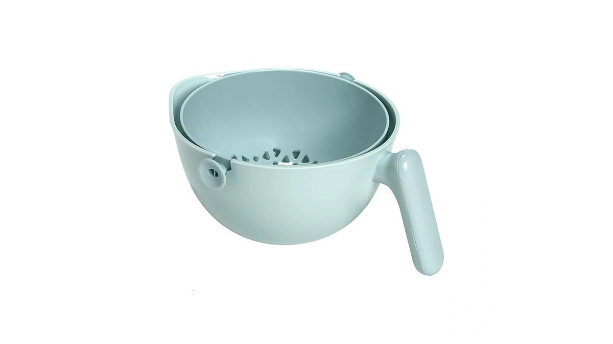 Tasty 2-in-1 Swing Bowl Colander, Built-in Strainer Basket With Handle,