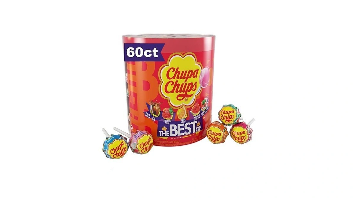 Chupa Chups ‘best Of’ Lollipop Assortment, 5 Flavors, Individually Wrapped