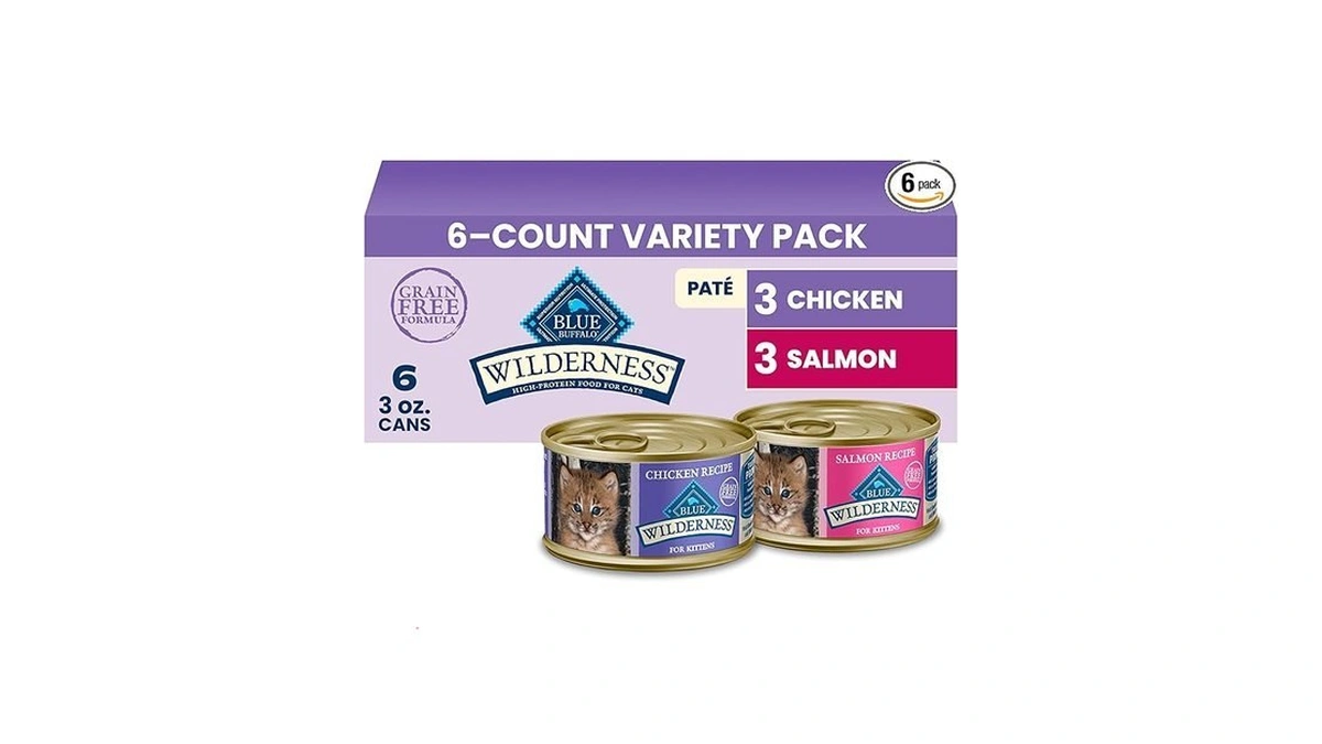 Blue Buffalo Wilderness Kitten Grain-free Chicken Paté & Salmon Paté